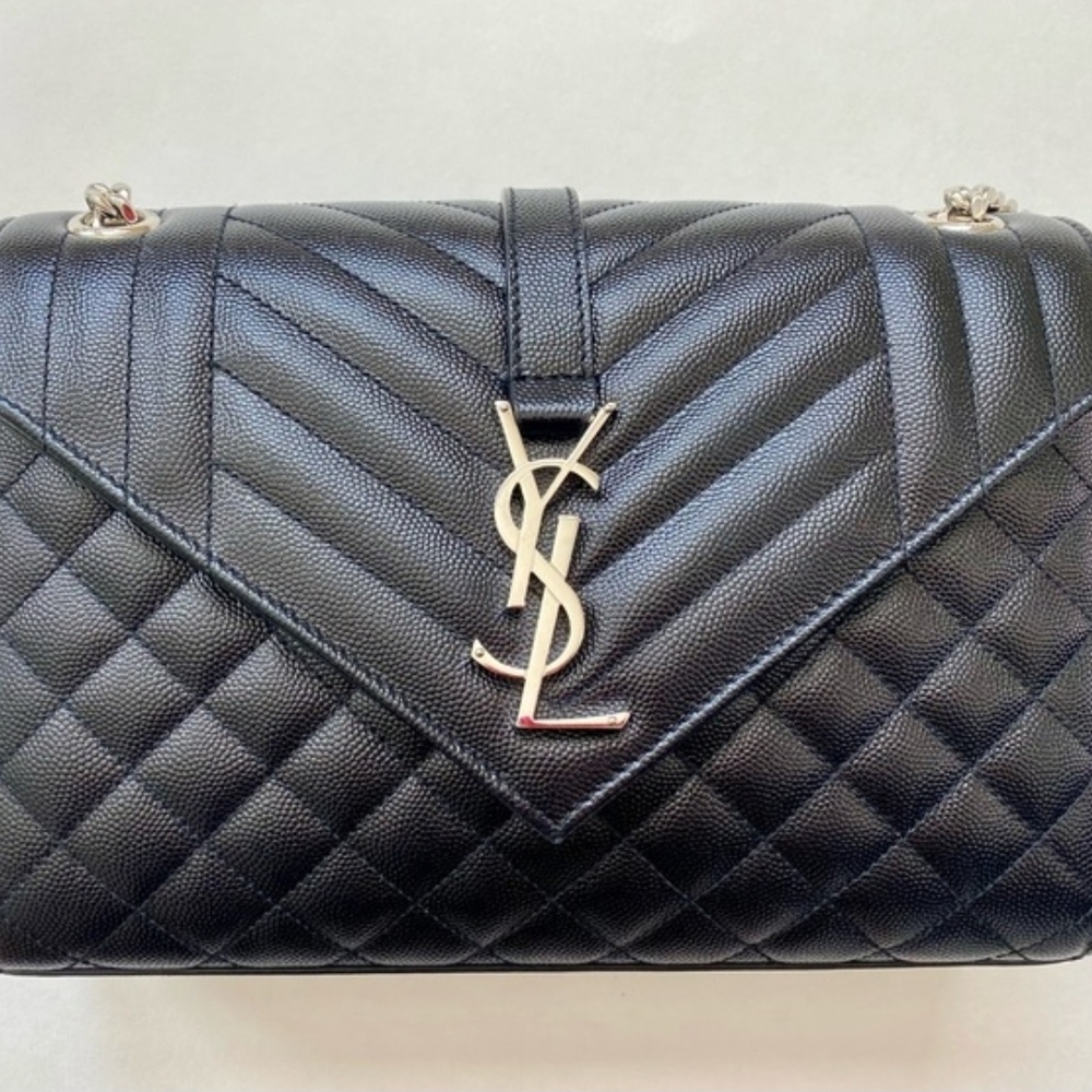 Yves Saint Laurent Black Quilted Leather Shoulder Bag